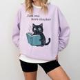 Just One More Chapter Bookworm Cat Book Lover Comfort Colors Sweatshirt Crimson Just One More Chapter Bookworm Cat Book Lover Comfort Colors Sweatshirt Crimson