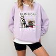 I Just Want To Read Books And Pet My Husky Dog Comfort Colors Sweatshirt Crimson I Just Want To Read Books And Pet My Husky Dog Comfort Colors Sweatshirt Crimson