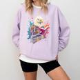 Kawaii Eagle Reads Book Reading Library Book Bookworm Comfort Colors Sweatshirt Crimson