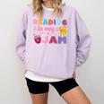 Kids Reading Book Lover Reading Is My Jam Comfort Colors Sweatshirt Crimson Kids Reading Book Lover Reading Is My Jam Comfort Colors Sweatshirt Crimson