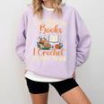 Knitting Crocheting Reading Books Yarn For Knitter Crochet Comfort Colors Sweatshirt Crimson Knitting Crocheting Reading Books Yarn For Knitter Crochet Comfort Colors Sweatshirt Crimson
