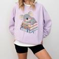 Koala Reading Book Pajama Sleep Comfort Colors Sweatshirt Crimson
