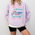 THIS LADY Will Never Own Enough BOOKS & YARN Comfort Colors Sweatshirt Crimson