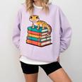 Leopard Gecko Book Lover Reading Comfort Colors Sweatshirt Crimson Leopard Gecko Book Lover Reading Comfort Colors Sweatshirt Crimson