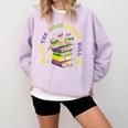 Let The Good Books Roll Mardi Gras Reading Comfort Colors Sweatshirt Crimson Let The Good Books Roll Mardi Gras Reading Comfort Colors Sweatshirt Crimson