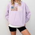 Liberty And Literature For All Reading USA Book Lover Comfort Colors Sweatshirt Crimson