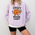 Librarian Book Reader Collector Book Worm For Women Comfort Colors Sweatshirt Crimson