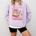 Librarian Books Are My Valentine Teacher Valentines Teach Comfort Colors Sweatshirt Crimson