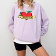 Librarian Library Assistant Libraries Rock Book Lover Comfort Colors Sweatshirt Crimson