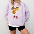 And Into The Library She Goes Book Lover Reading Bookworm Comfort Colors Sweatshirt Crimson