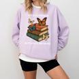 Life Is Better With Butterflies And Books Cute Butterfly Comfort Colors Sweatshirt Crimson