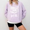 Get Lit Books Comfort Colors Sweatshirt Crimson