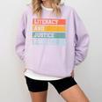 Literacy And Justice For All Stop Book Banning Banned Books Comfort Colors Sweatshirt Crimson Literacy And Justice For All Stop Book Banning Banned Books Comfort Colors Sweatshirt Crimson