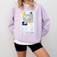 Little Miss Muffet Reading a Picture Book Comfort Colors Sweatshirt Crimson