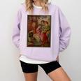 Little Women Book Cover Comfort Colors Sweatshirt Crimson