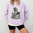 I Look Better Bent Over A Book Comfort Colors Sweatshirt Crimson