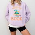 Take a Look It's In a Book Reading Teacher Book Lover Comfort Colors Sweatshirt Crimson