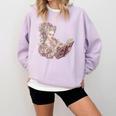 Marie Antoinette Reading A Book Comfort Colors Sweatshirt Crimson