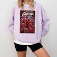 Marvel Spider-Man Eddie Brock Carnage Comic Book Cover Comfort Colors Sweatshirt Crimson
