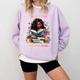 Melanin Book Month Honoring Past Inspiring Pride Comfort Colors Sweatshirt Crimson