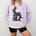 Men Pixel Art Geometric Book Human Drawing Graphic Men Comfort Colors Sweatshirt Crimson
