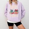 Naughty Or Nice Depends On My Current Chapter Book Lover Comfort Colors Sweatshirt Crimson