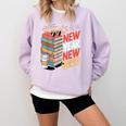 New Year New Chapter Book Lover Reader Comfort Colors Sweatshirt Crimson New Year New Chapter Book Lover Reader Comfort Colors Sweatshirt Crimson