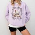 North Pole Book Club Christmas Xmas Hot Cocoa Bookish Comfort Colors Sweatshirt Crimson North Pole Book Club Christmas Xmas Hot Cocoa Bookish Comfort Colors Sweatshirt Crimson