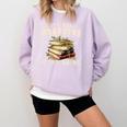 Not Hoarding If It's Books Reader Book Nerd Book Reading Comfort Colors Sweatshirt Crimson