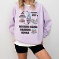 Nothing Beats Reading Rock Paper Scissors Reader Book Lover Comfort Colors Sweatshirt Crimson
