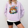 Open Book With Colorful Floral Reading Magic Comfort Colors Sweatshirt Crimson Open Book With Colorful Floral Reading Magic Comfort Colors Sweatshirt Crimson