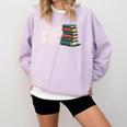 The Original Handheld Device Book Fair Book Lover Comfort Colors Sweatshirt Crimson