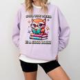 Owl You Need Is A Good Book Cute Love To Read Back 2 School Comfort Colors Sweatshirt Crimson