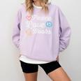 Peace Love Books Read Book Reading Librarian Across America Comfort Colors Sweatshirt Crimson