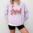 Poppy Field Wizard Of Oz Cowardly Brave Lion Book Comfort Colors Sweatshirt Crimson