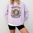 Proud Introverted Book Club Anti Social Reader Pet Cat Comfort Colors Sweatshirt Crimson