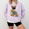 Pug Dog Reading Book Coffee Read Books Be Kind Stay Weird Comfort Colors Sweatshirt Crimson Pug Dog Reading Book Coffee Read Books Be Kind Stay Weird Comfort Colors Sweatshirt Crimson