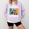 Raccoon Smutty Book Lover Spicy Romance Novels Women's Comfort Colors Sweatshirt Crimson