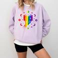 Rainbow Book With Stars And Moon Phases Gay Pride LGBT Comfort Colors Sweatshirt Crimson Rainbow Book With Stars And Moon Phases Gay Pride LGBT Comfort Colors Sweatshirt Crimson