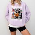 Well Read & Slightly Feral Raccoon Book Lover Graphic Comfort Colors Sweatshirt Crimson Well Read & Slightly Feral Raccoon Book Lover Graphic Comfort Colors Sweatshirt Crimson