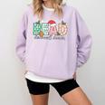 Read Banned Books Christmas Holiday Comfort Colors Sweatshirt Crimson