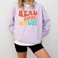 Read A Book Bruh Read Reading Librarian Boys Teen Kids Comfort Colors Sweatshirt Crimson
