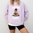 Read Books Drink Coffee Pet Dogs Fight Evil Bookworm Dog Comfort Colors Sweatshirt Crimson