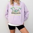 Read Books Be Kind Book Reader Book Nerd Book Reading Lover Premium Tri-Blend Comfort Colors Sweatshirt Crimson