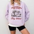 Read Books Be Kind Stay Weird Bookish Cowboy Reading Raccoon Comfort Colors Sweatshirt Crimson Read Books Be Kind Stay Weird Bookish Cowboy Reading Raccoon Comfort Colors Sweatshirt Crimson