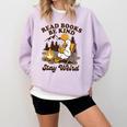 Read Books Be Kind Stay Weird Bookish Silly Goose Reading Comfort Colors Sweatshirt Crimson Read Books Be Kind Stay Weird Bookish Silly Goose Reading Comfort Colors Sweatshirt Crimson