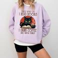 i Read Books And i Know Things Cat Reading Coffee Comfort Colors Sweatshirt Crimson i Read Books And i Know Things Cat Reading Coffee Comfort Colors Sweatshirt Crimson