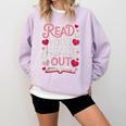 Read Your Cute Heart Out Teacher Librarian Love Reading Book Comfort Colors Sweatshirt Crimson Read Your Cute Heart Out Teacher Librarian Love Reading Book Comfort Colors Sweatshirt Crimson