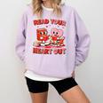 Read Your Heart Out Valentine Reading Book Girl Kid Teacher Comfort Colors Sweatshirt Crimson Read Your Heart Out Valentine Reading Book Girl Kid Teacher Comfort Colors Sweatshirt Crimson