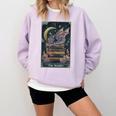 The Reader Tarot Card Book Dragon Romantasy Fantasy Bookish Comfort Colors Sweatshirt Crimson